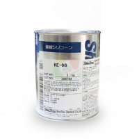 日本信越（ShinEtsu）KE-66雙組份（fèn）RTV自粘型一般電氣用灌封矽膠1KG/罐