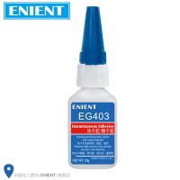 ENIENT EG403快幹膠金屬塑料橡膠紙張皮革紡織材料2分鍾固化無（wú）白化透明20G