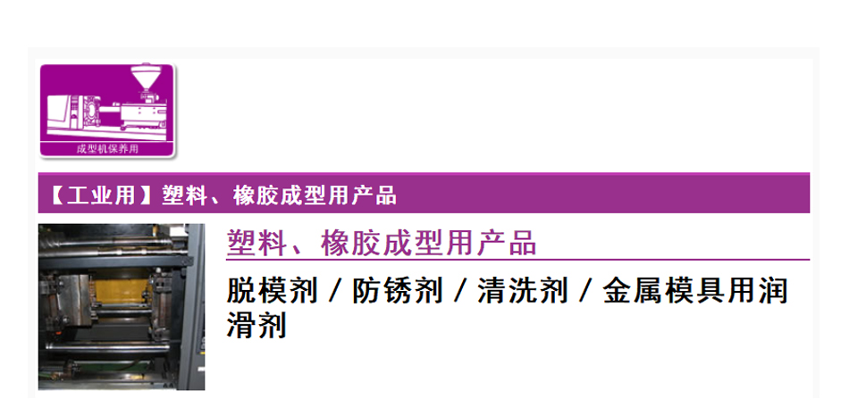 【工業用】塑料、橡膠成型用產（chǎn）品